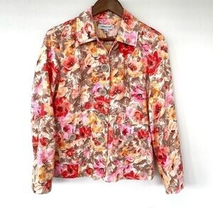 Coldwater Creek  jacket in a cotton blend, floral print